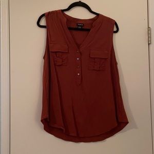 Torrid Rust Colored Tank/Blouse